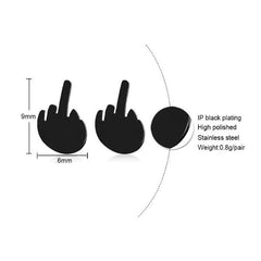 Middle Finger earrings