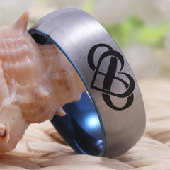 Tungsten 8mm Always and Forever Wedding Bands