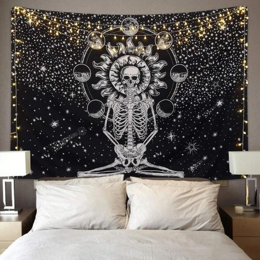 Skeleton Tapestry Wall Hanging