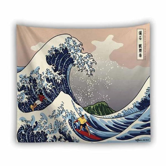 Great Wave Off Kanagawa Wall Tapestry