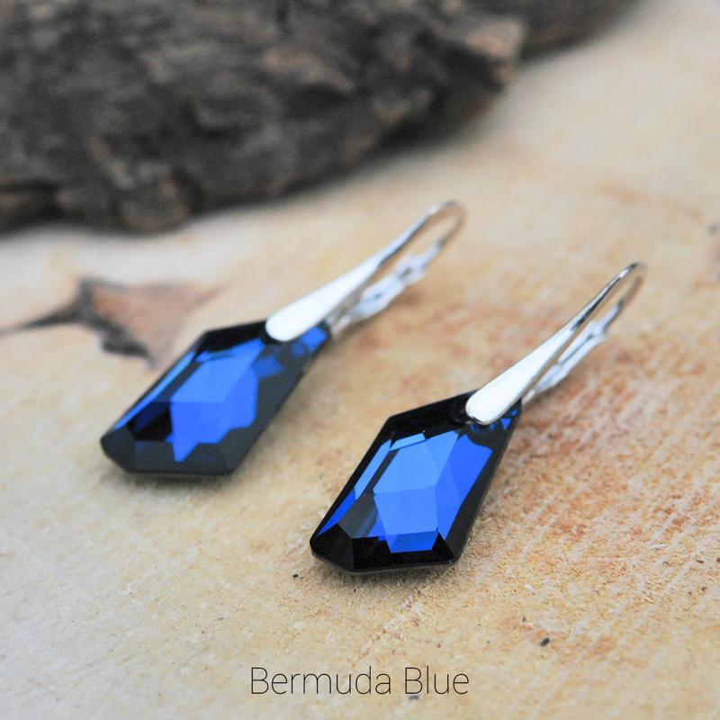 Swarovski Crystal Bermuda Blue Earrings