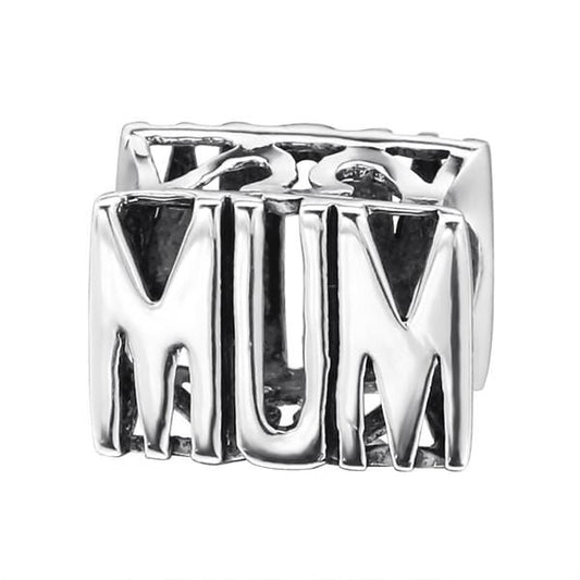 Silver Mum Charm Bead