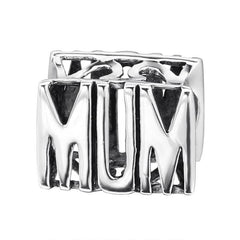 Silver Mum Charm Bead