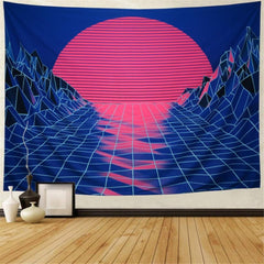 Mountain Sunset ART  Wall  Tapestry
