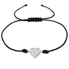 Silver Heart Love Bracelet