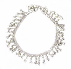 4 x Silver Fashion Anklets ( Assorted Pieces Set)