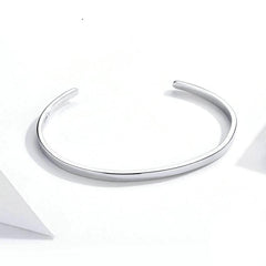 Sterling silver Motivation Bangle Bracelet