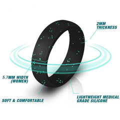 Silicone Rings Womens Set - 10 Pcs