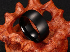 Mens Black Titanium Ring