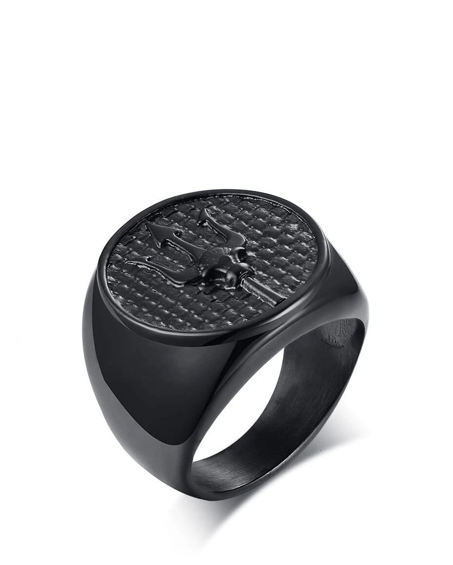 Mens Stainless Steel Signet Ring