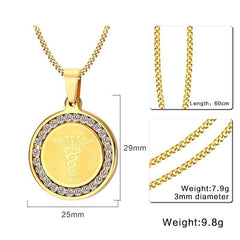 Medical Necklace Alert for Women