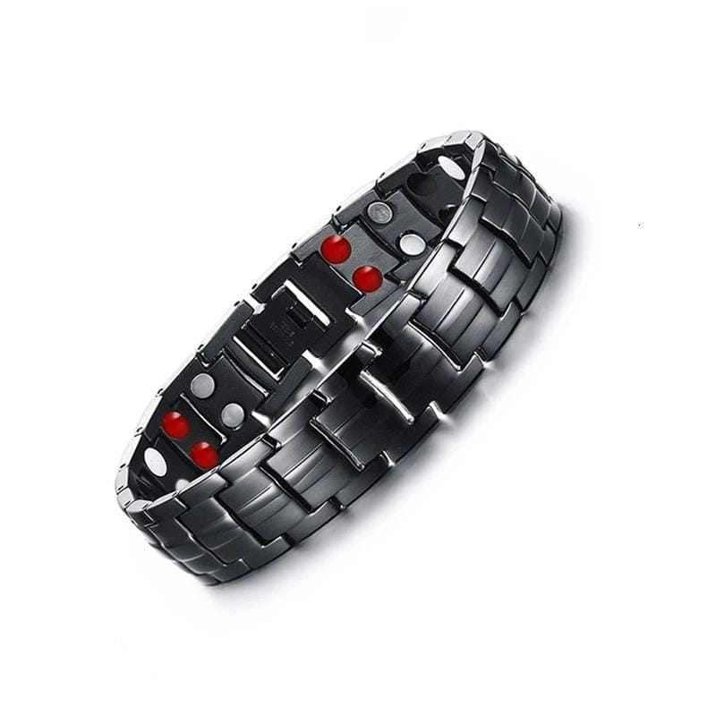 Matte Deep Grey Mens Adjustable Link Bracelet