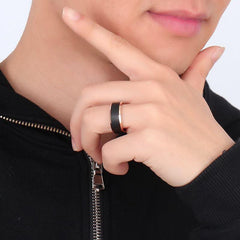 Tungsten Rose Gold Wedding Ring