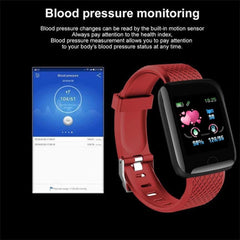 Red Smart Watch for Men & Women