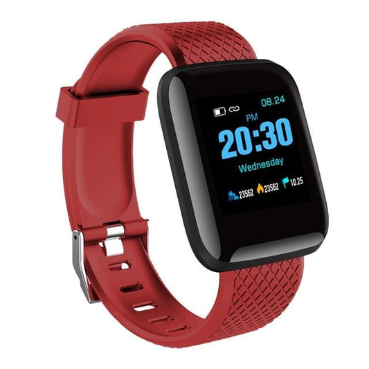 Red Smart Watch for Men & Women