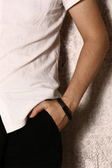 Personalised Leather Bracelet for Men