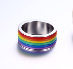 Rainbow Mens Ring