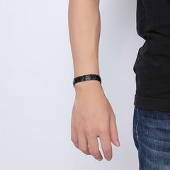 Magnetic Health Silver Bracelet for Men