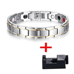 Magnetic Health Silver Bracelet for Men