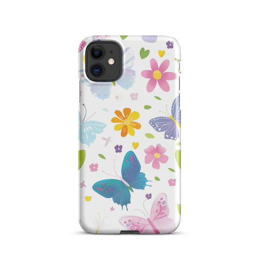 Cute Buterflies Snap case for iPhone