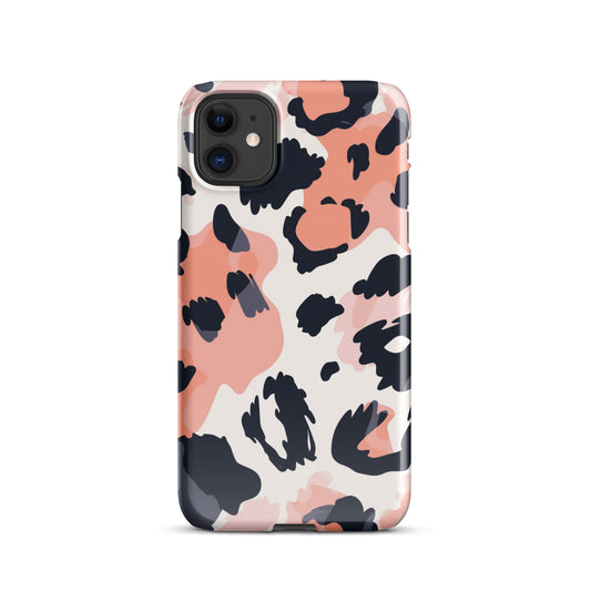 Leopard Pink Snap case for iPhone