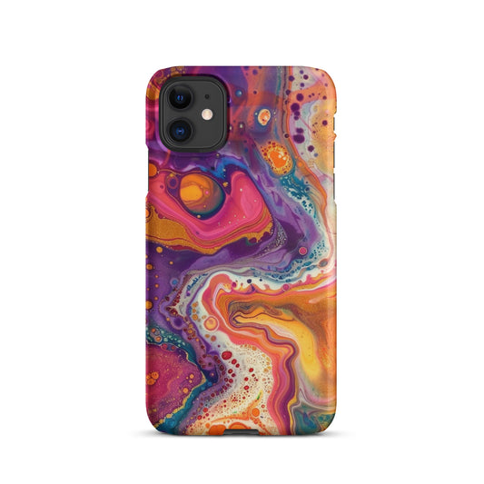 Rainbow Swirling Snap case for iPhone