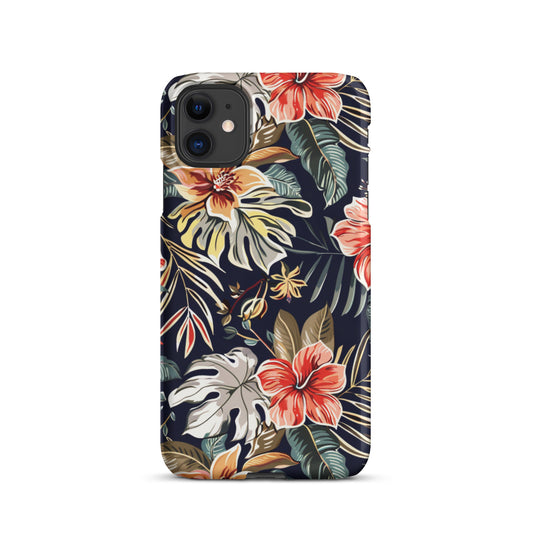 Tropical Floral Snap case for iPhone
