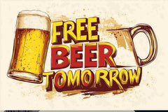 Free Beer Tomorrow Poster