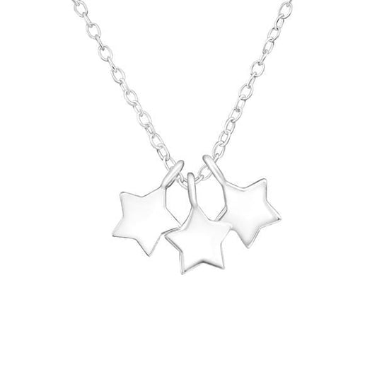 Silver Stars Necklace
