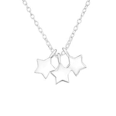Silver Stars Necklace