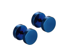Stainless Steel Dumbbells  Earrings for Men