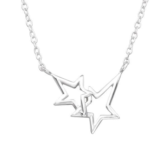 Silver Stars Necklace