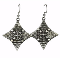 Solid Sterling silver geometric earrings