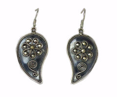 Solid Sterling Silver Leaf Stud Earrings