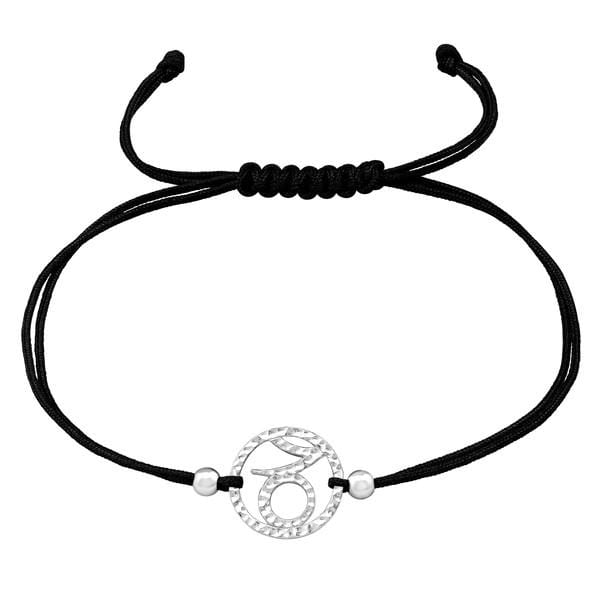 Silver Capricorn Zodiac Sign Bracelet
