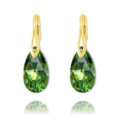 24K Gold Peridot Earrings