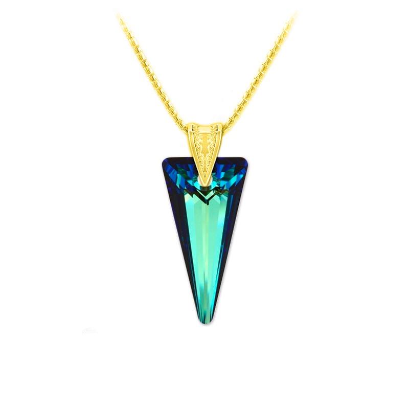 24K Gold Blue Vermeil Necklace