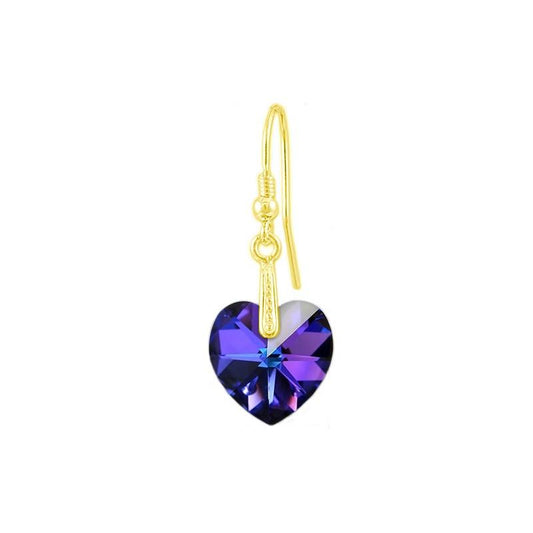24K Gold Heart Jewellery Set Heliotrope