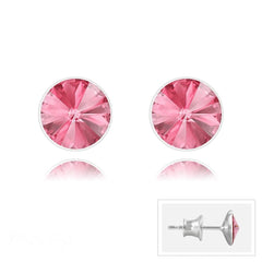 Silver Rose Earrings