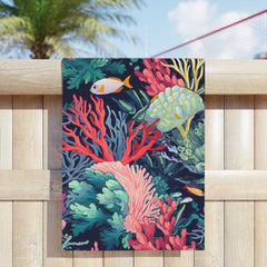 coral life Beach Towel