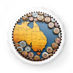 Australia map Bottle Opener