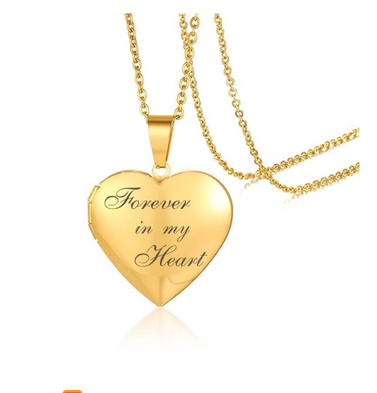 Heart Photo Frame Necklace