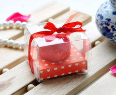 2 X Heart Candle With Gift Box