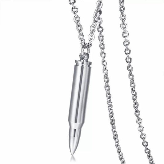 Stainless Steel Bullet Necklace for Ashes