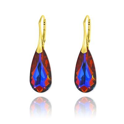 24K Gold Teardrop Earrings