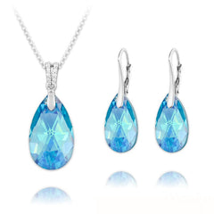Aquamarine Fine Silver Jewellery Set