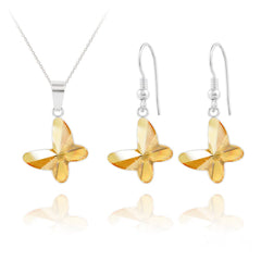 Butterfly Fine Silver Jewellery Set