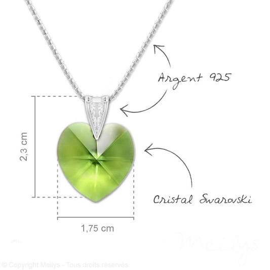 Silver Geniune Green Necklace