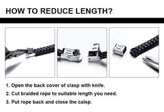 Mens Leather Cross Bracelet