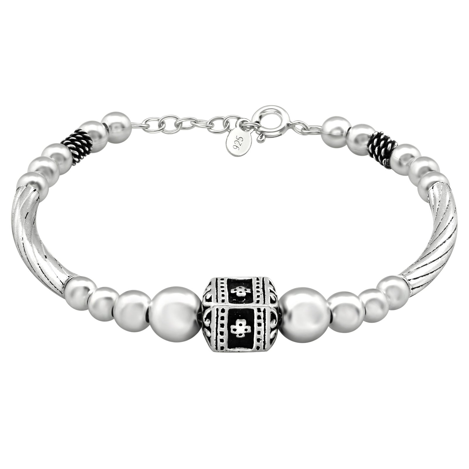 Silver Bali Bracelet